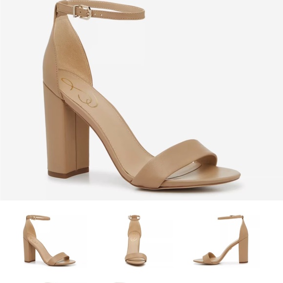 Sam Edelman Nude Ankle Strap Heels - Picture 1 of 6
